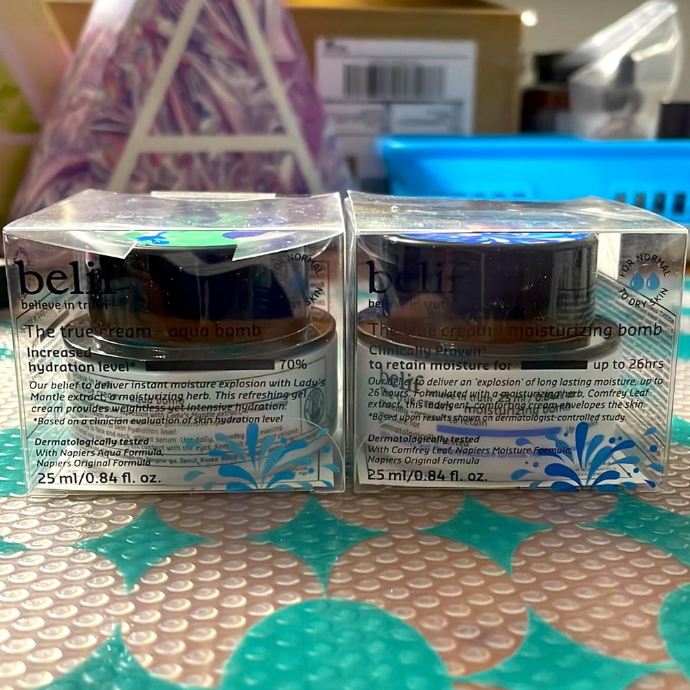 BNIB. Belif. The True Cream Duo. 25ml. $20 for both